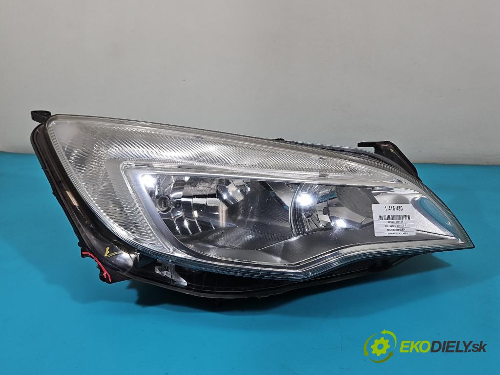 Opel Astra IV 2009-2015 1.7 CDTI 125 HP manual 92 kW 1686 cm3 5- Reflektor: pravý 13253647 (Pravé)