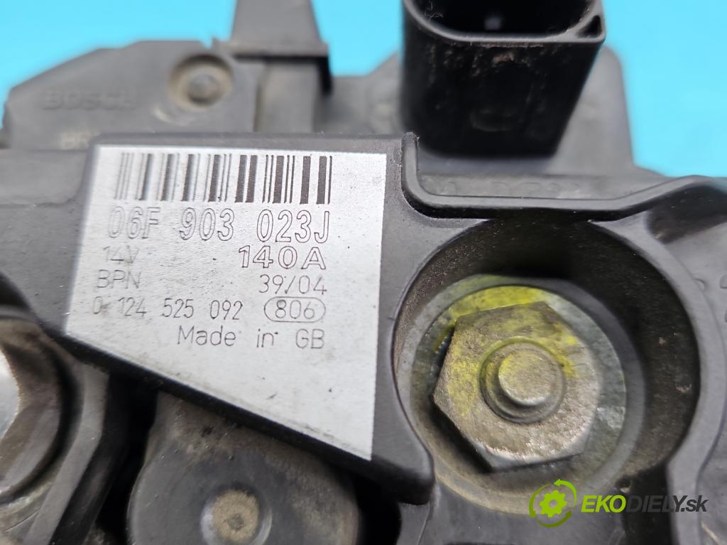 Audi A4 B6 2000-2004 1.9 TDI (AVF) 131 HP manual 96 kW 1896 cm3 4- Alternator 0124525092 (Alternátory)