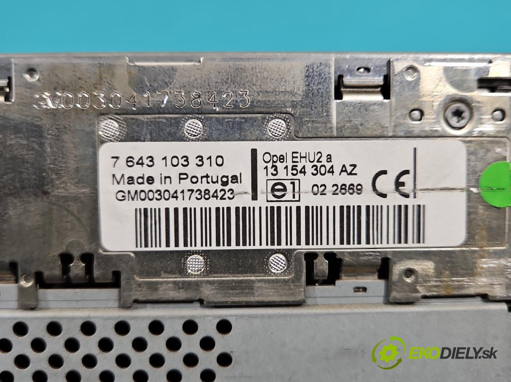 Opel Astra III 2004-2014 1.8 16V 125 HP manual 92 kW 1796 cm3 5- Radio originál 13154304