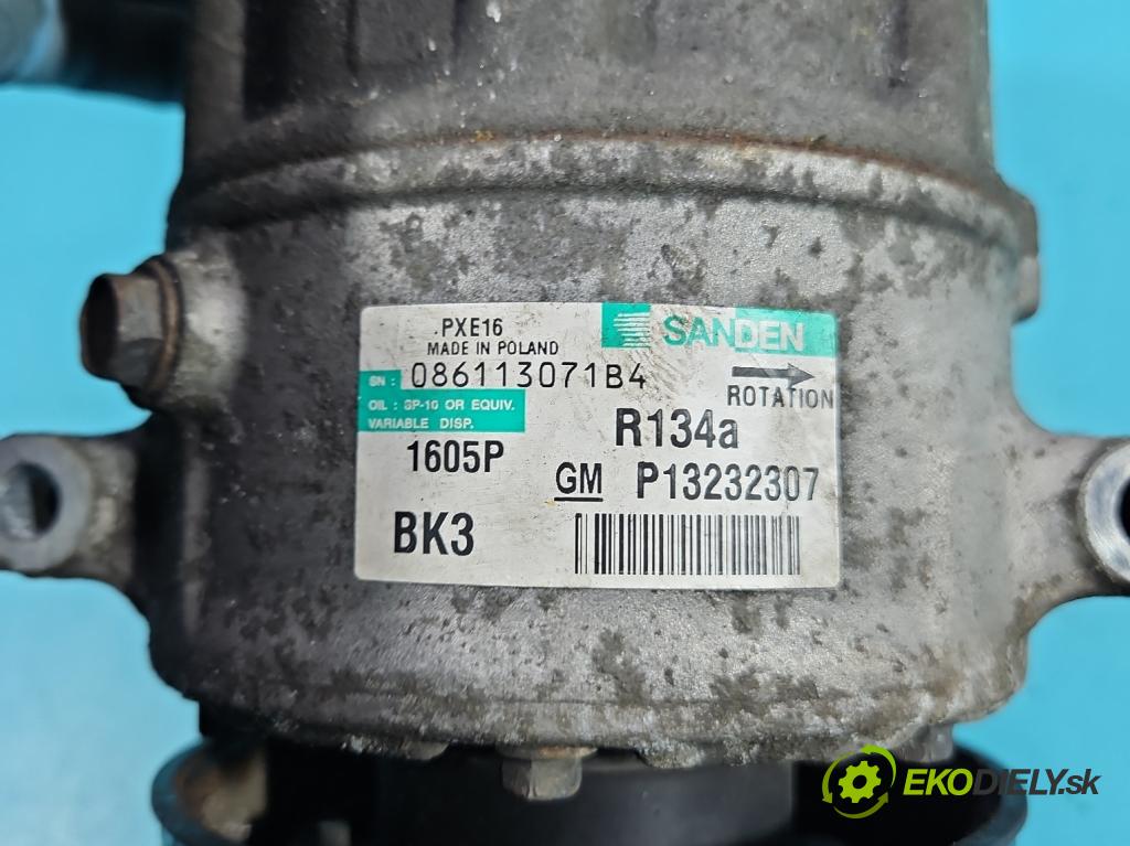 Opel Insignia A 2008-2017 2.0 CDTI 131 HP automatic 96 kW 1956 cm3 5- Kompresor: klimatizácie 13232307 (Kompresory klimatizácie)