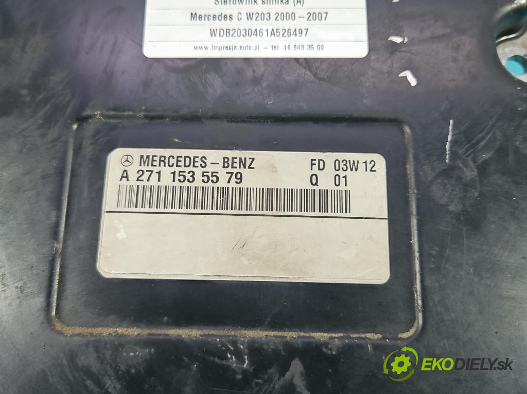 Mercedes C W203 2000-2007 1.8 kompresor 143 HP automatic 105 kW 1796 cm3 4- riadiaca jednotka motora A2711535579