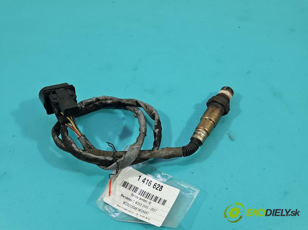 Mercedes C W203 2000-2007 1.8 kompresor 143 HP automatic 105 kW 1796 cm3 4- Sonda lambda 0258007161 (Lambda sondy)