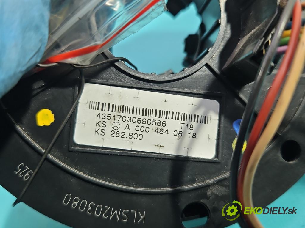 Mercedes C W203 2000-2007 1.8 kompresor 143 HP automatic 105 kW 1796 cm3 4- Páska: airbag A2095400145 (Airbag)
