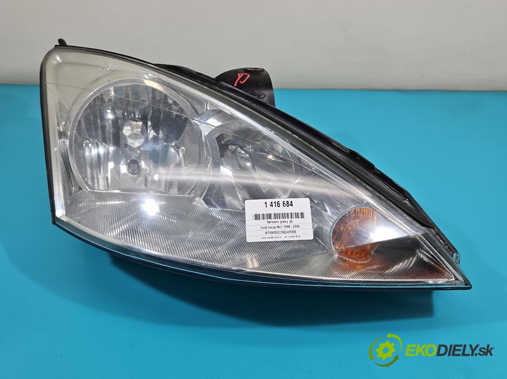 Ford Focus Mk1 1998-2004 1.6 16V 101 HP manual 74 kW 1596 cm3 5- Reflektor: pravý (Pravé)