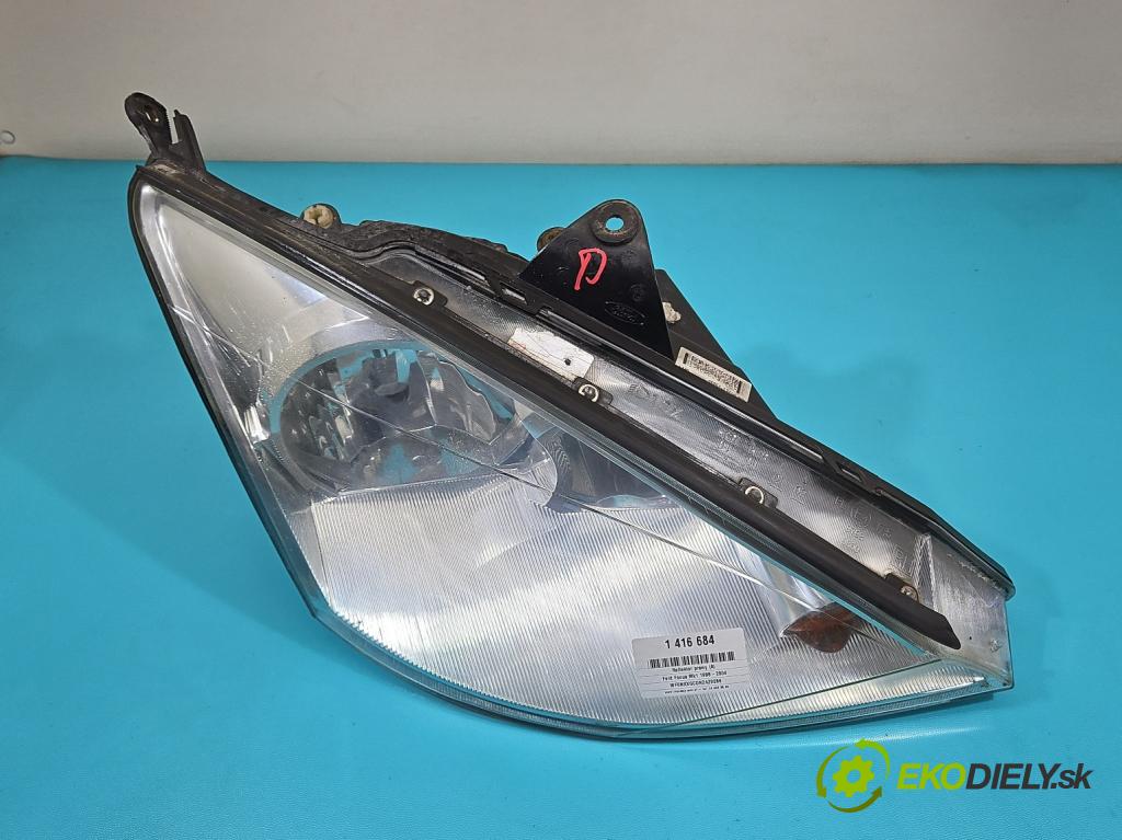 Ford Focus Mk1 1998-2004 1.6 16V 101 HP manual 74 kW 1596 cm3 5- Reflektor: pravý (Pravé)