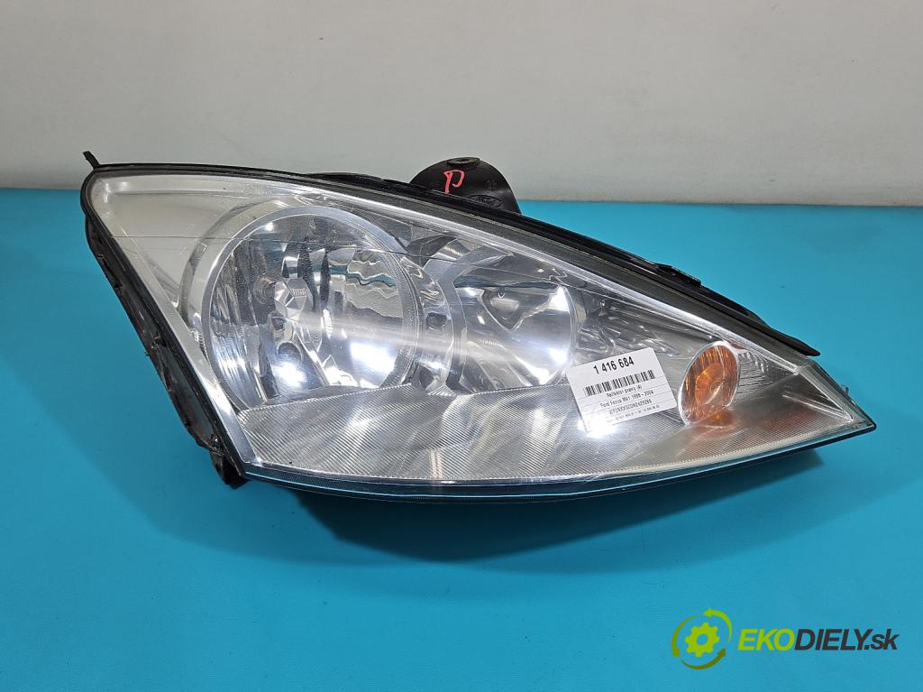 Ford Focus Mk1 1998-2004 1.6 16V 101 HP manual 74 kW 1596 cm3 5- Reflektor: pravý  (Pravé)
