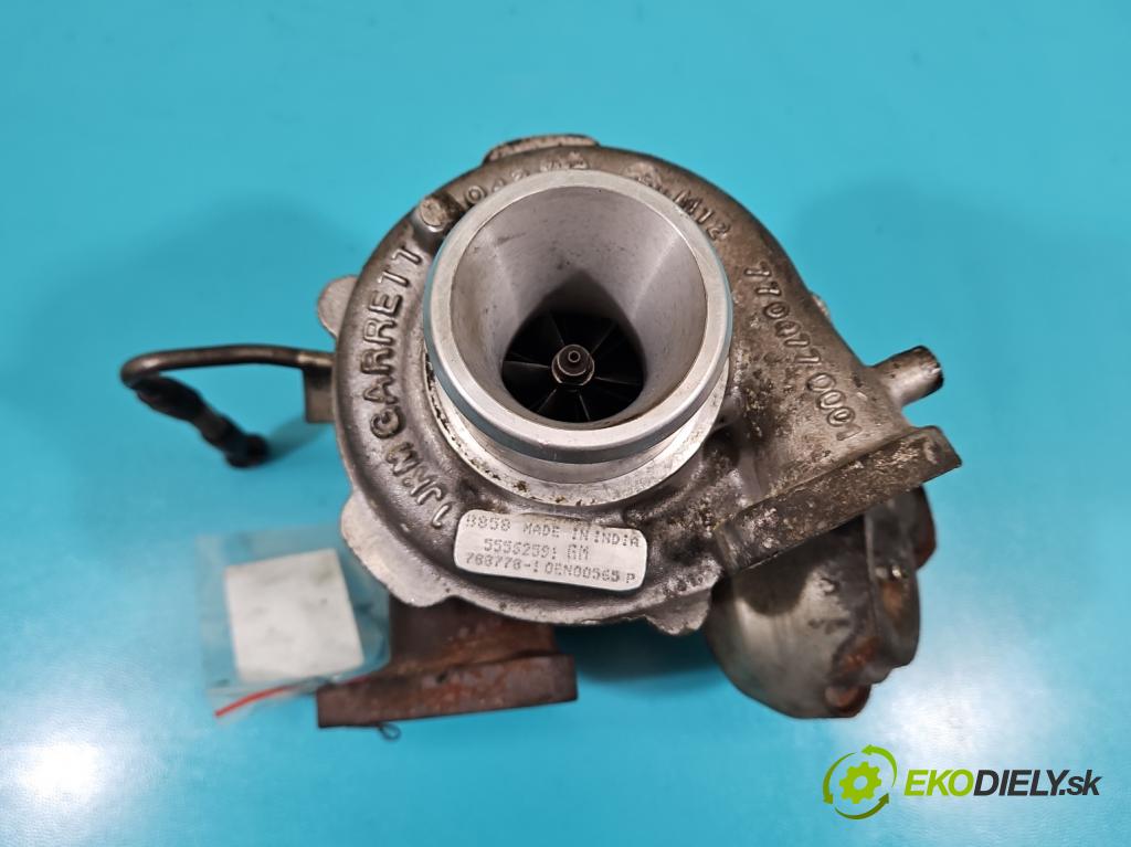 Opel Insignia A 2008-2017 2.0 CDTI 131 hp automatic 96 kW 1956 cm3 5- Turbodmychadlo 788778-1 (Turbodúchadla (kompletní))