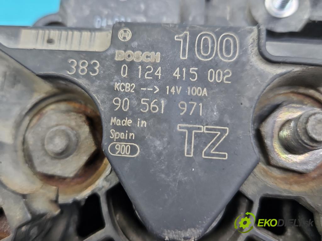 Opel Astra II 1998-2009 1.6 16v 101 HP manual 74 kW 1598 cm3 5- Alternator 0124415002 (Alternátory)
