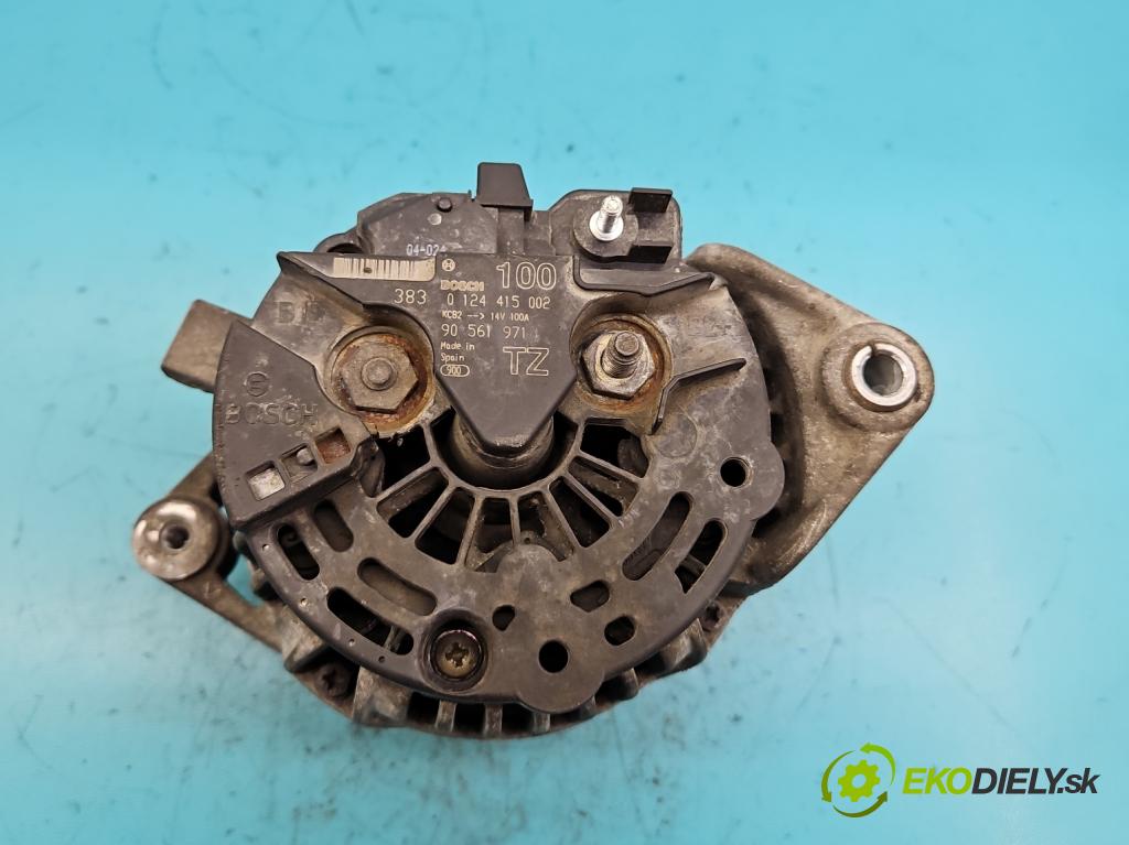 Opel Astra II 1998-2009 1.6 16v 101 HP manual 74 kW 1598 cm3 5- Alternator 0124415002 (Alternátory)