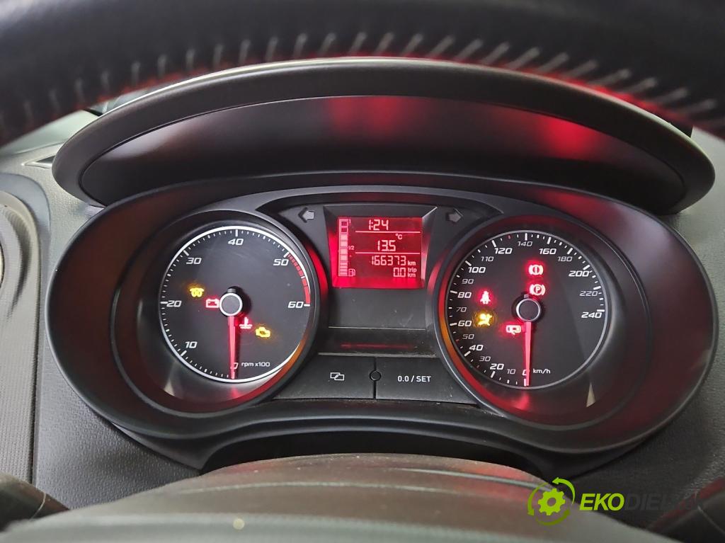 Seat Ibiza IV 6J 2008-2017 1.6 TDI 90 HP manual 66 kW 1598 cm3 5- prístrojovka/ budíky 6J0920804L (Prístrojové dosky, displeje)