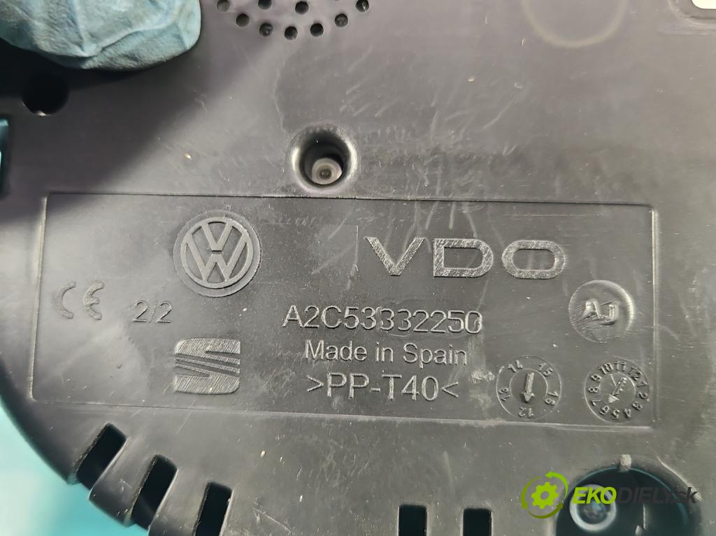 Seat Ibiza IV 6J 2008-2017 1.6 TDI 90 HP manual 66 kW 1598 cm3 5- prístrojovka/ budíky 6J0920804L (Prístrojové dosky, displeje)