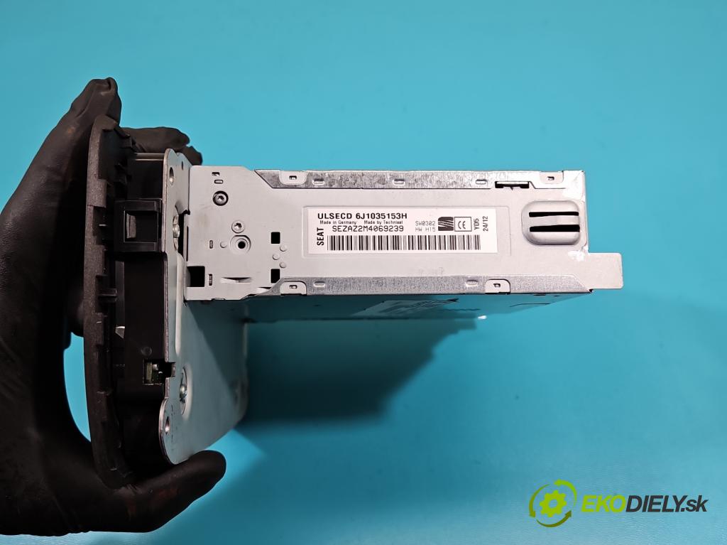 Seat Ibiza IV 6J 2008-2017 1.6 TDI 90 HP manual 66 kW 1598 cm3 5- Radio originál 6J1035153H