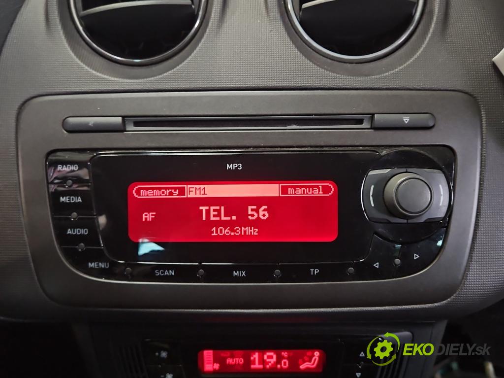 Seat Ibiza IV 6J 2008-2017 1.6 TDI 90 HP manual 66 kW 1598 cm3 5- Radio originál 6J1035153H
