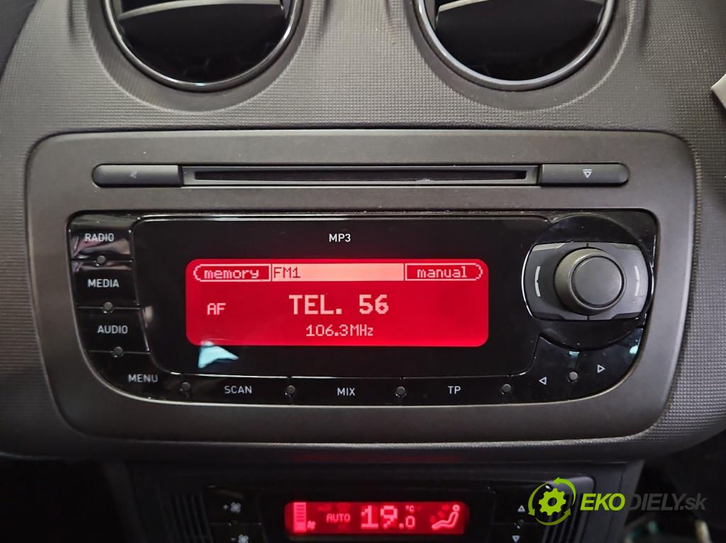 Seat Ibiza IV 6J 2008-2017 1.6 TDI 90 HP manual 66 kW 1598 cm3 5- Radio originál 6J1035153H