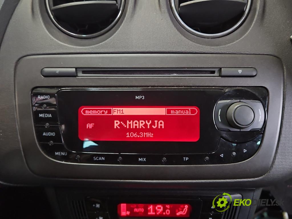 Seat Ibiza IV 6J 2008-2017 1.6 TDI 90 HP manual 66 kW 1598 cm3 5- Radio originál 6J1035153H