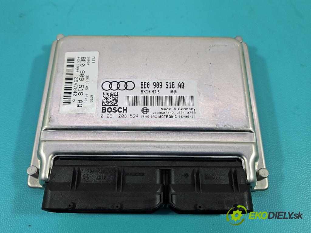 Audi A4 B7 2004-2008 1.8 T 163 HP manual 120 kW 1781 cm3 5- riadiaca jednotka motora 8E0909518AQ
