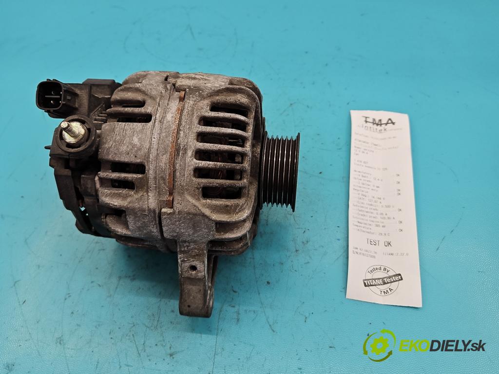 Toyota Avensis II T25 2003-2008 1.8 VVTI 129 HP manual 95 kW 1794 cm3 5- Alternator 0124325079 (Alternátory)