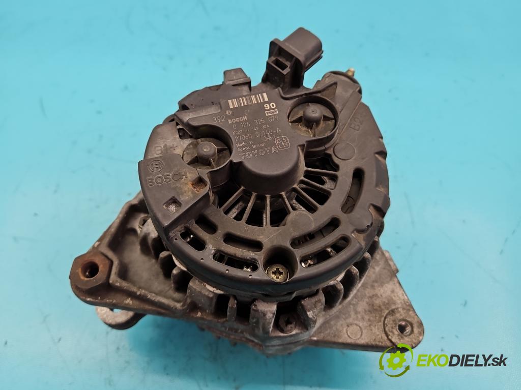 Toyota Avensis II T25 2003-2008 1.8 VVTI 129 HP manual 95 kW 1794 cm3 5- Alternator 0124325079 (Alternátory)