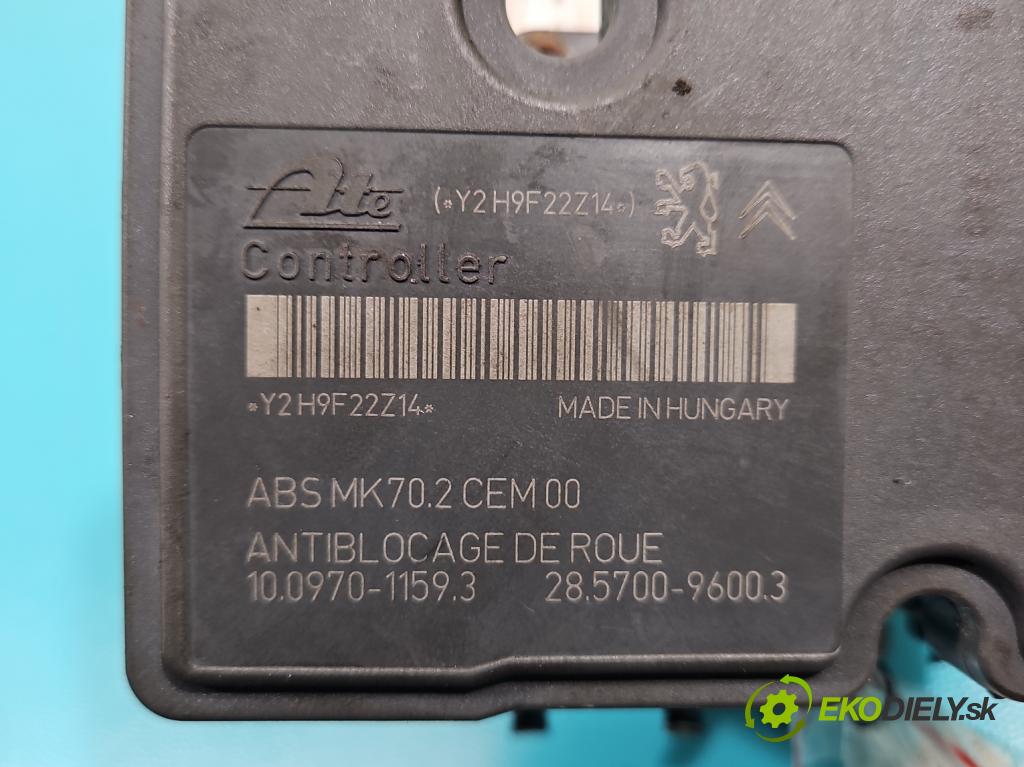 Peugeot 207 1.4b: 73 HP manual 54 kW 1360 cm3 5- čerpadlo abs 9665343980 (Pumpy ABS)