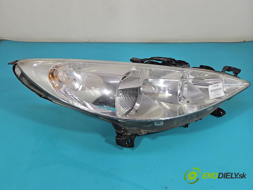 Peugeot 207 1.4b: 73 HP manual 54 kW 1360 cm3 5- Reflektor: pravý 9649986180 (Pravé)