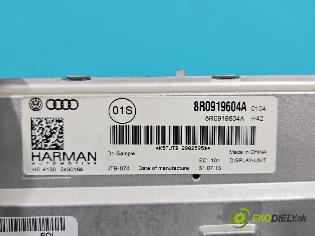 Audi Q5 2008-2016 2.0 TFSI 224hp automatic 165 kW 1984 cm3 5- Zobrazit: 8R0919604A (Prístrojové dosky, displeje)
