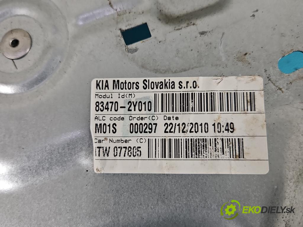 Hyundai Ix35 2.0 16V 163 hp automatic 120 kW 1998 cm3 5- mechanismus stahování zadní levý 83470-2Y010
