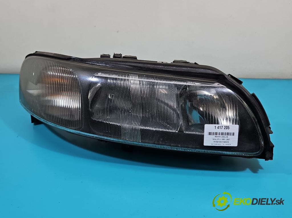 Volvo V70 II 1999-2007 2.5 tdi 140 HP manual 103 kW 2461 cm3 5- Reflektor: pravý 8620687 (Pravé)