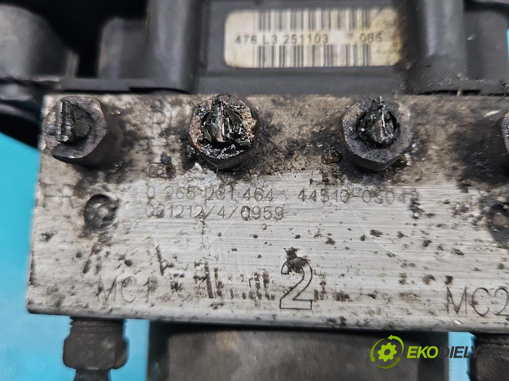 Toyota Avensis II T25 2003-2008 1.8 VVTI 129 HP manual 95 kW 1794 cm3 5- čerpadlo abs 0265800382 (Pumpy ABS)