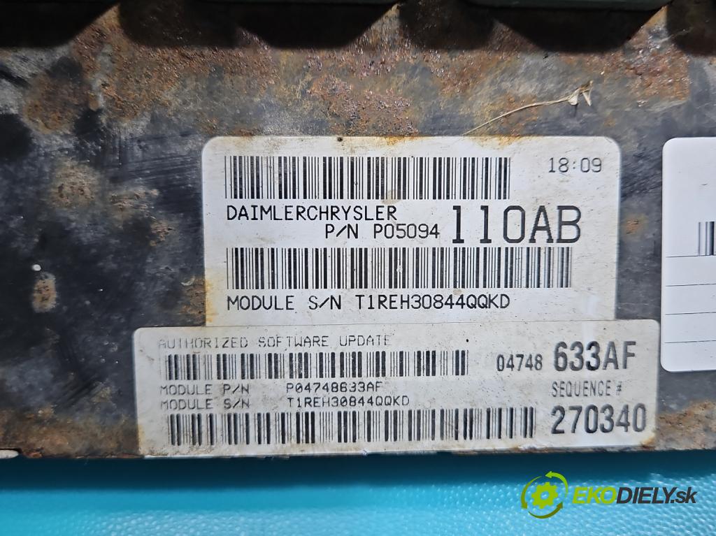 Chrysler Voyager IV 2000-2007 3.3 V6 158 HP automatic 116 kW 3300 cm3 5- riadiaca jednotka motora 04748633AF