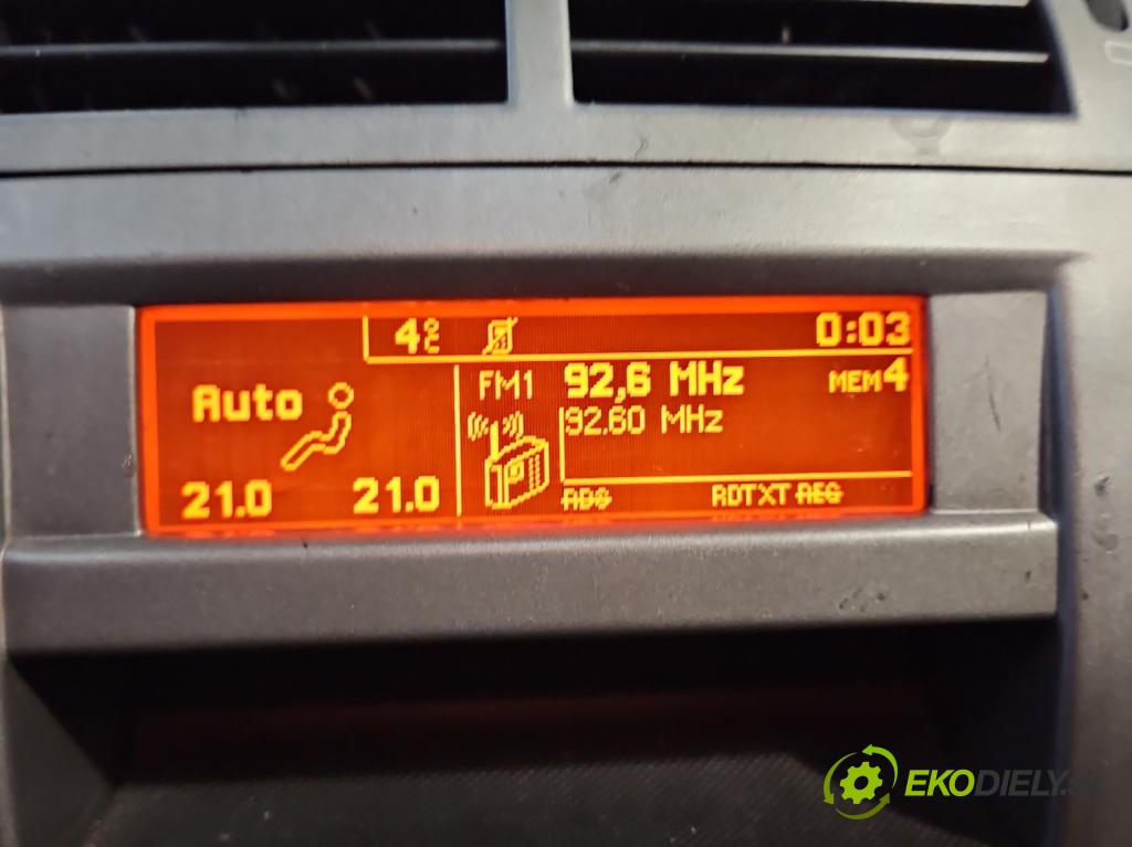 Peugeot 407 2.0 hdi 136 HP manual 100 kW 1997 cm3 4- Zobrazit: 9665118480 (Prístrojové dosky, displeje)