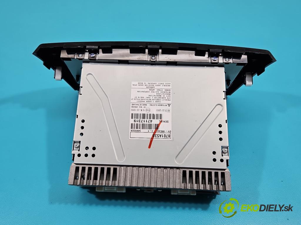Mitsubishi Space Star II 2012-2020 1.0 71 HP manual 52 kW 999 cm3 5- Radio originál 8701A538