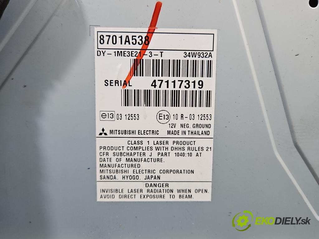 Mitsubishi Space Star II 2012-2020 1.0 71 HP manual 52 kW 999 cm3 5- Radio originál 8701A538