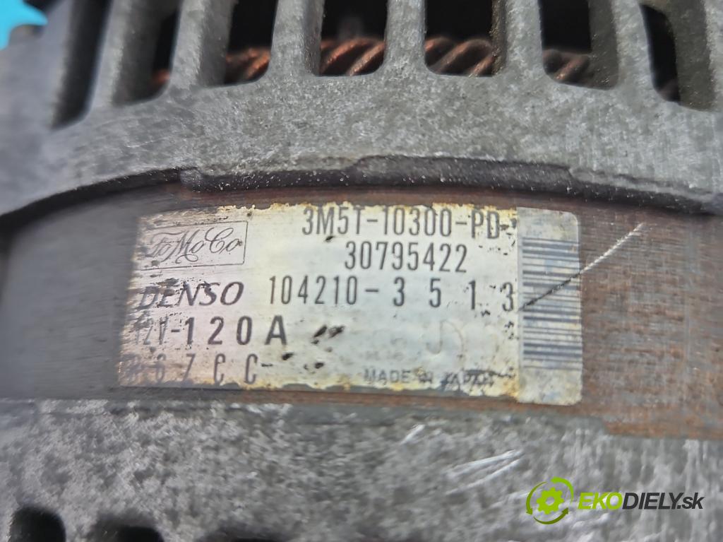 Ford Focus Mk2 2004-2011 1.6 tdci 90 HP manual 66 kW 1560 cm3 5- Alternator 3M5T-10300-PD (Alternátory)