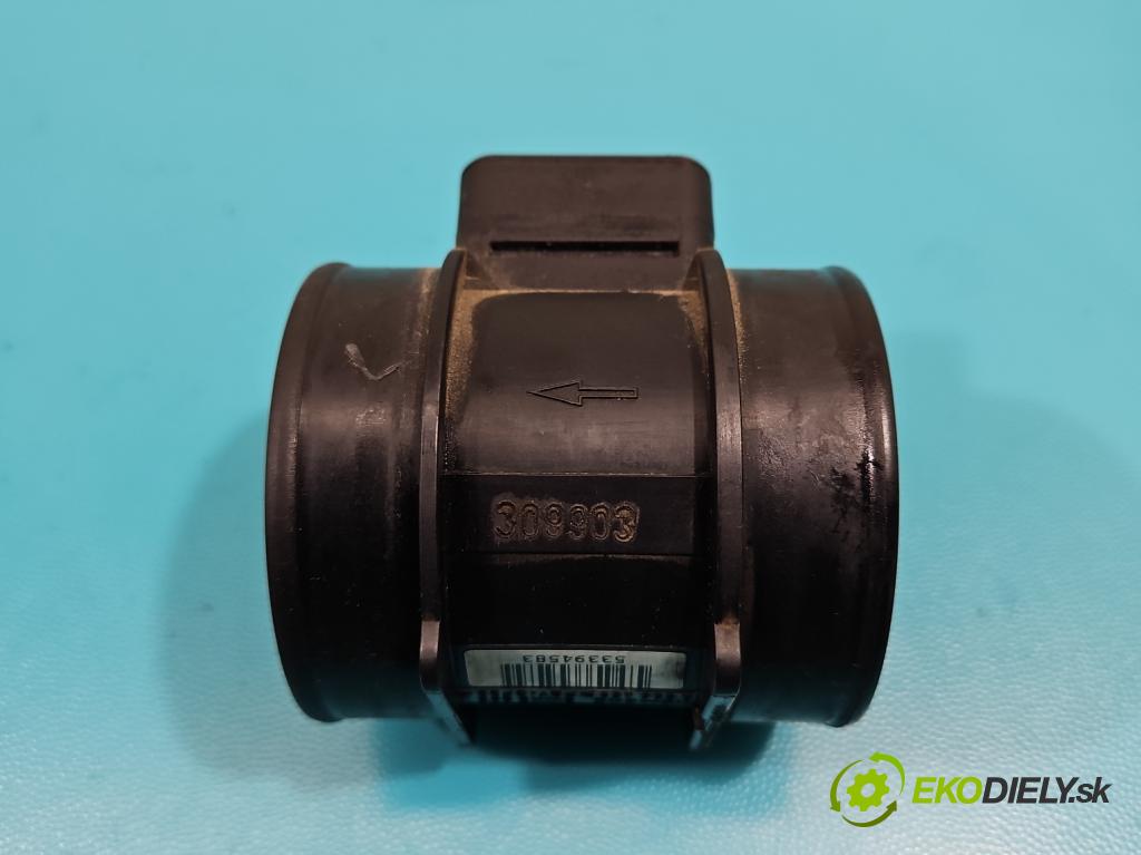 Opel Astra II 1998-2009 1.8 16V 116 HP manual 85 kW 1796 cm3 5- průtokoměr: 5WK9606 (Váhy vzduchu)