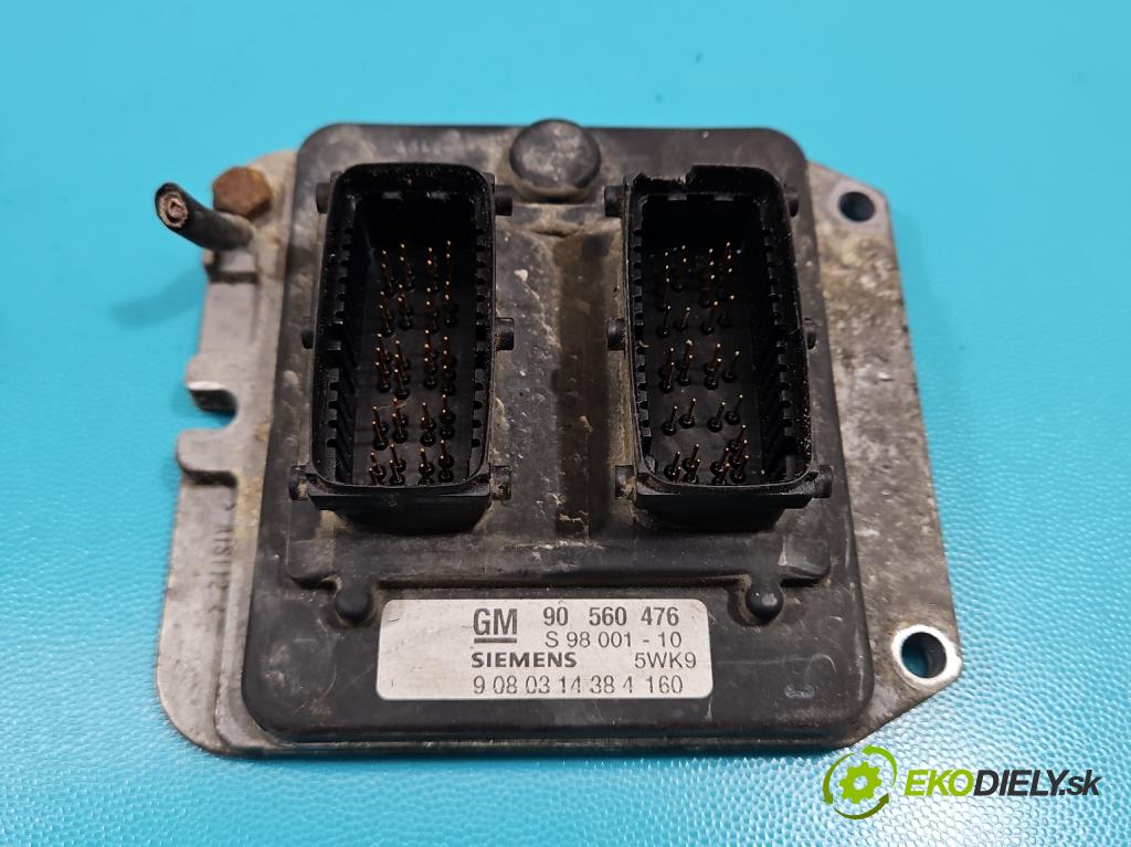 Opel Astra II 1998-2009 1.8 16V 116 HP manual 85 kW 1796 cm3 5- riadiaca jednotka motora 90560476