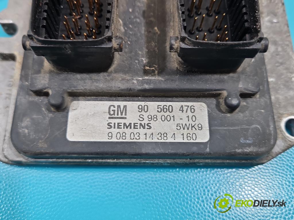 Opel Astra II 1998-2009 1.8 16V 116 HP manual 85 kW 1796 cm3 5- riadiaca jednotka motora 90560476