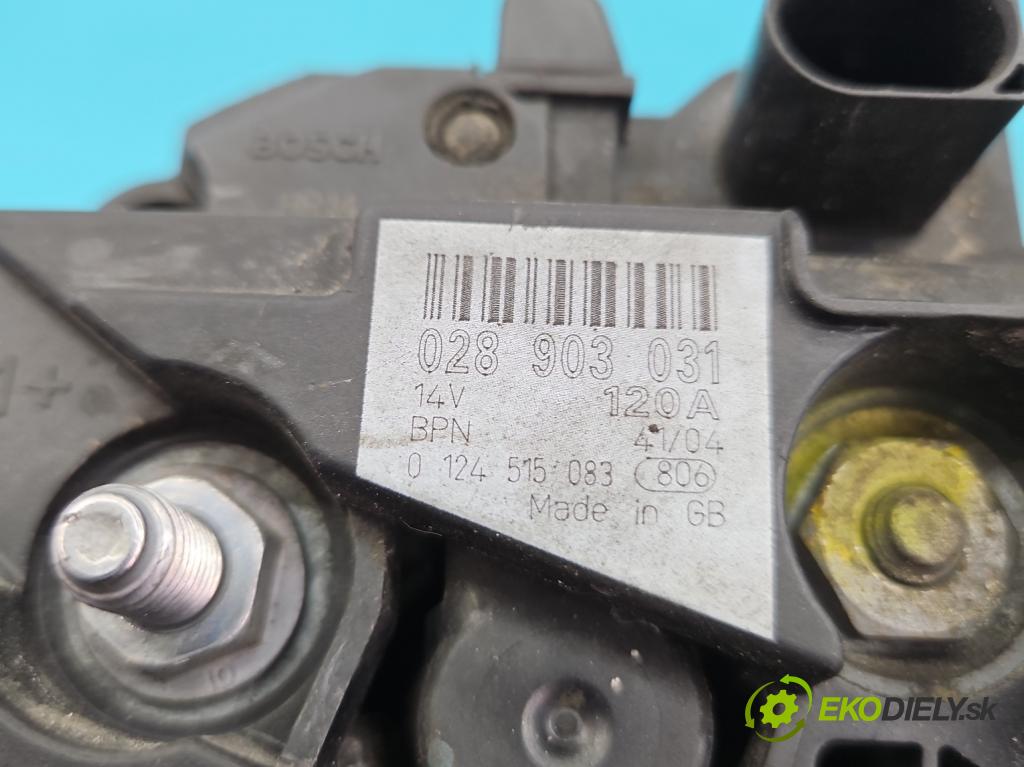 Vw Passat B5 1995-2005 2.0 tdi 136 HP manual 100 kW 1968 cm3 4- Alternator 028903031 (Alternátory)