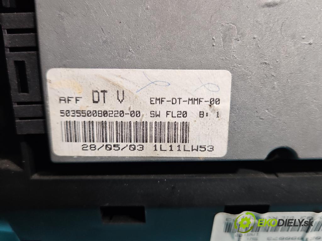 Lancia Phedra 2002-2010 2.2 JTD 128 HP manual 94 kW 2179 cm3 5- prístrojovka/ budíky 1496626080 (Prístrojové dosky, displeje)