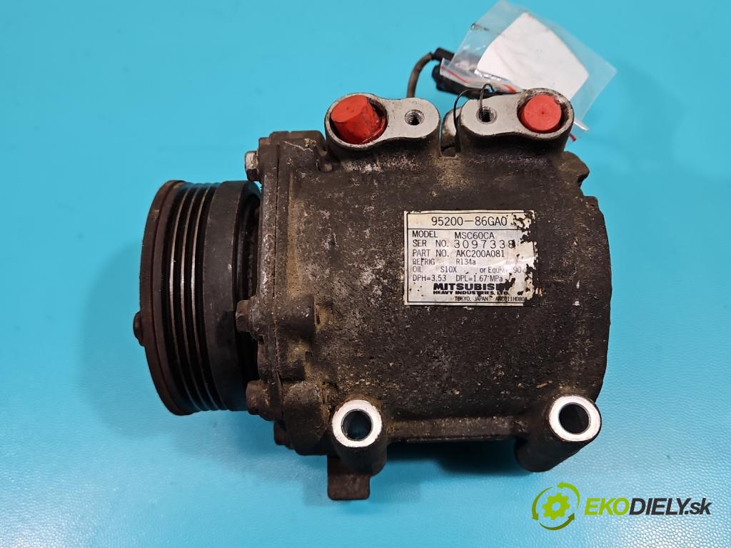 Suzuki Ignis 1.3 16V 94 HP manual 69 kW 1328 cm3 5- Kompresor: klimatizácie 95200-86GA0 (Kompresory klimatizácie)