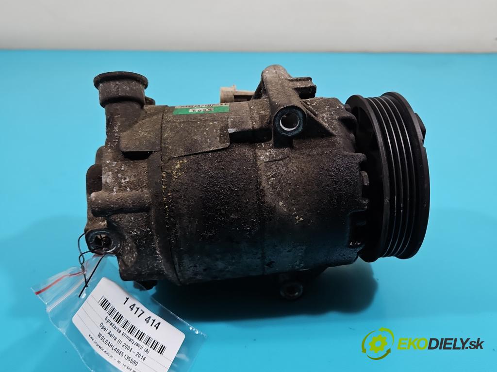 Opel Astra III 2004-2014 1.8 16V 125 HP manual 92 kW 1796 cm3 5- Kompresor: klimatizácie 24466993 (Kompresory klimatizácie)