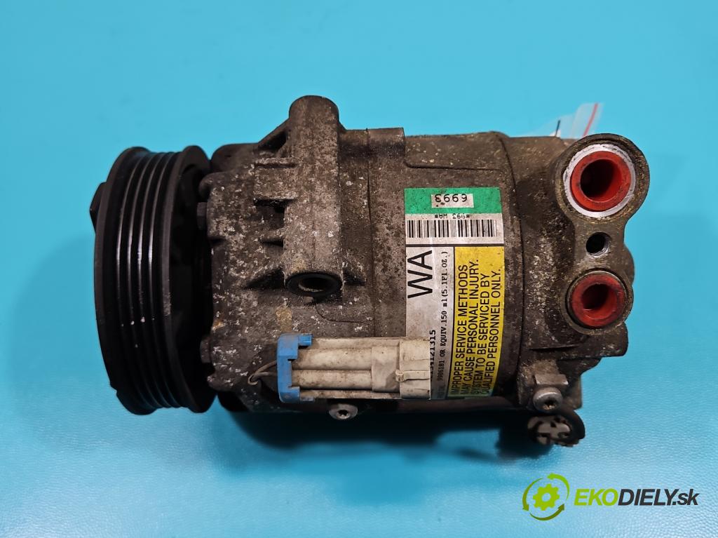 Opel Astra III 2004-2014 1.8 16V 125 HP manual 92 kW 1796 cm3 5- Kompresor: klimatizácie 24466993 (Kompresory klimatizácie)