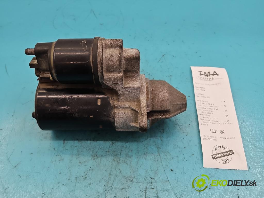 Opel Astra III 2004-2014 1.8 16V 125 HP manual 92 kW 1796 cm3 5- štartér 0001107435 (Štartéry)