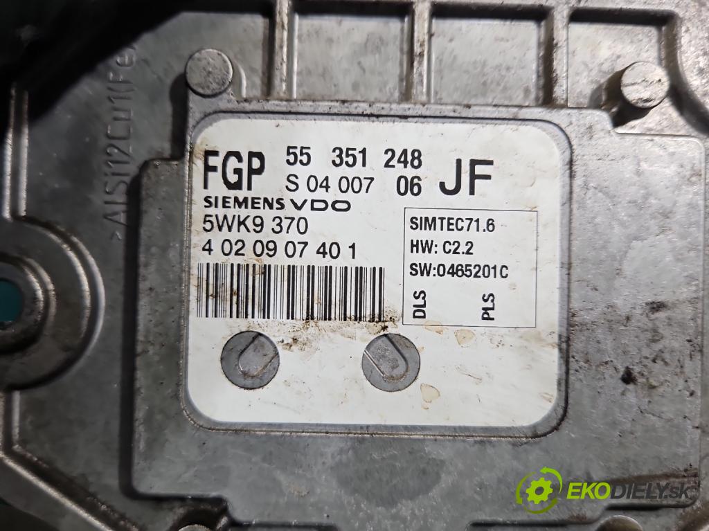 Opel Astra III 2004-2014 1.8 16V 125 HP manual 92 kW 1796 cm3 5- riadiaca jednotka motora 55351248