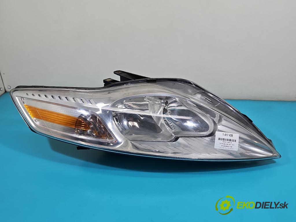 Ford Mondeo Mk4 2007-2014 2.0 tdci 140 HP manual 103 kW 1997 cm3 5- Reflektor: pravý 7S71-13W029-EE (Pravé)