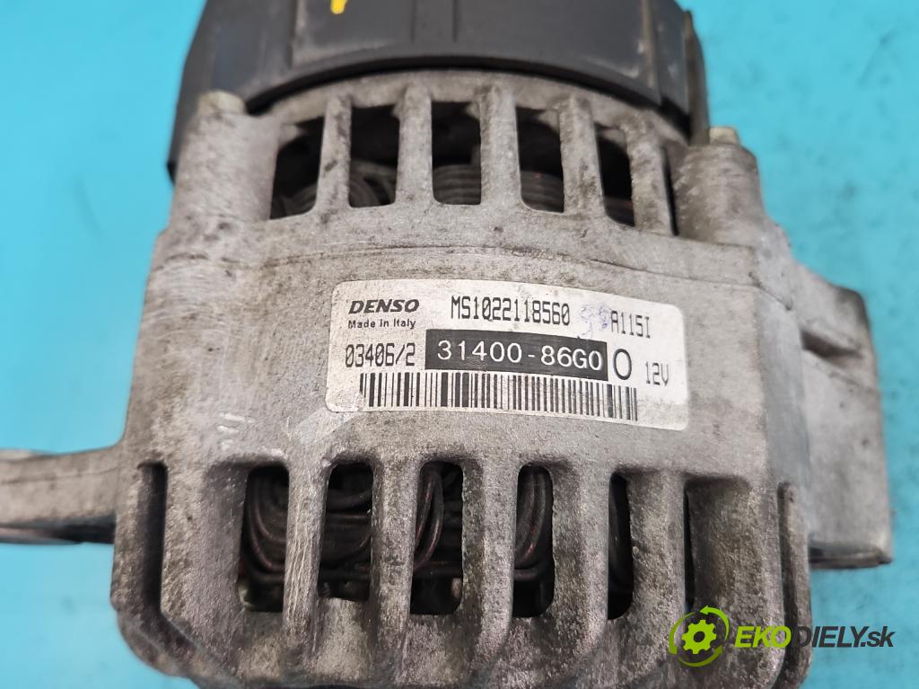 Suzuki Ignis 1.3 16V 94 HP manual 69 kW 1328 cm3 5- Alternator 31400-86G0 (Alternátory)