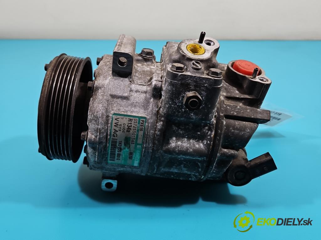 Vw Passat B6 2005-2010 2.0 TDI 140 HP manual 103 kW 1968 cm3 4- Kompresor: klimatizácie 1K0820803Q (Kompresory klimatizácie)