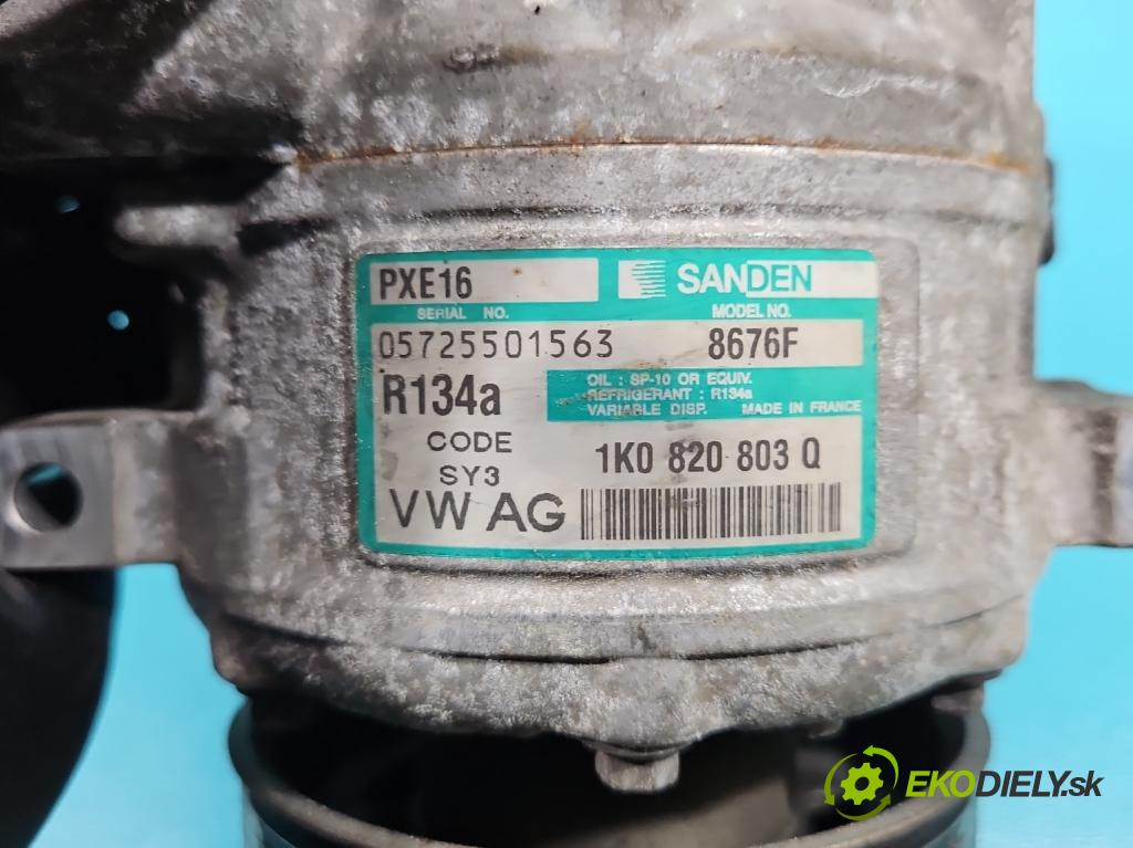 Vw Passat B6 2005-2010 2.0 TDI 140 HP manual 103 kW 1968 cm3 4- Kompresor: klimatizácie 1K0820803Q (Kompresory klimatizácie)
