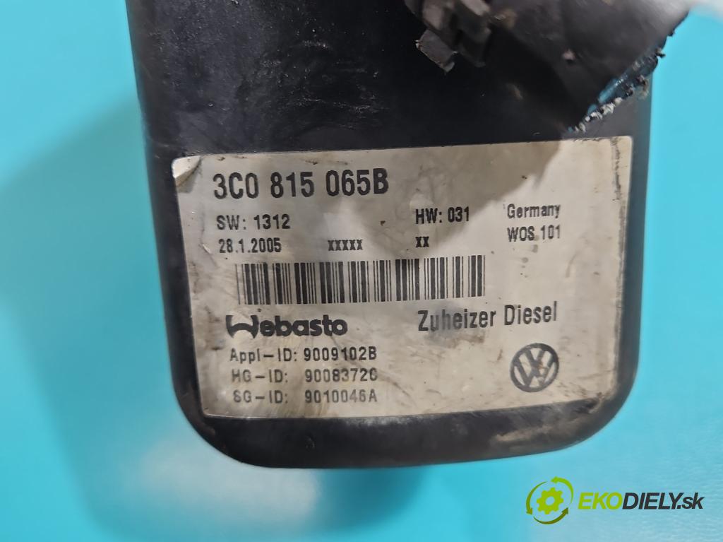 Vw Passat B6 2005-2010 2.0 TDI 140 hp manual 103 kW 1968 cm3 4- Webasto 000018021232 (Webasto (nezávislé topení))