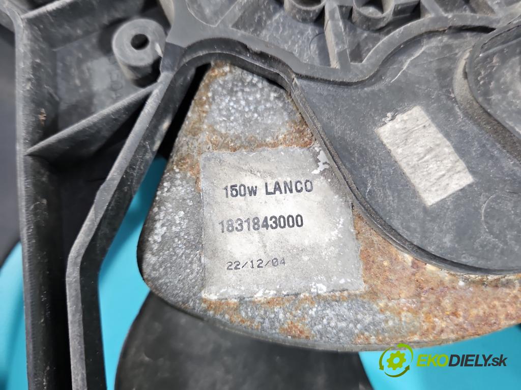 Peugeot 407 1.6 hdi 109 HP manual 80 kW 1560 cm3 4- Ventilátor chladiča