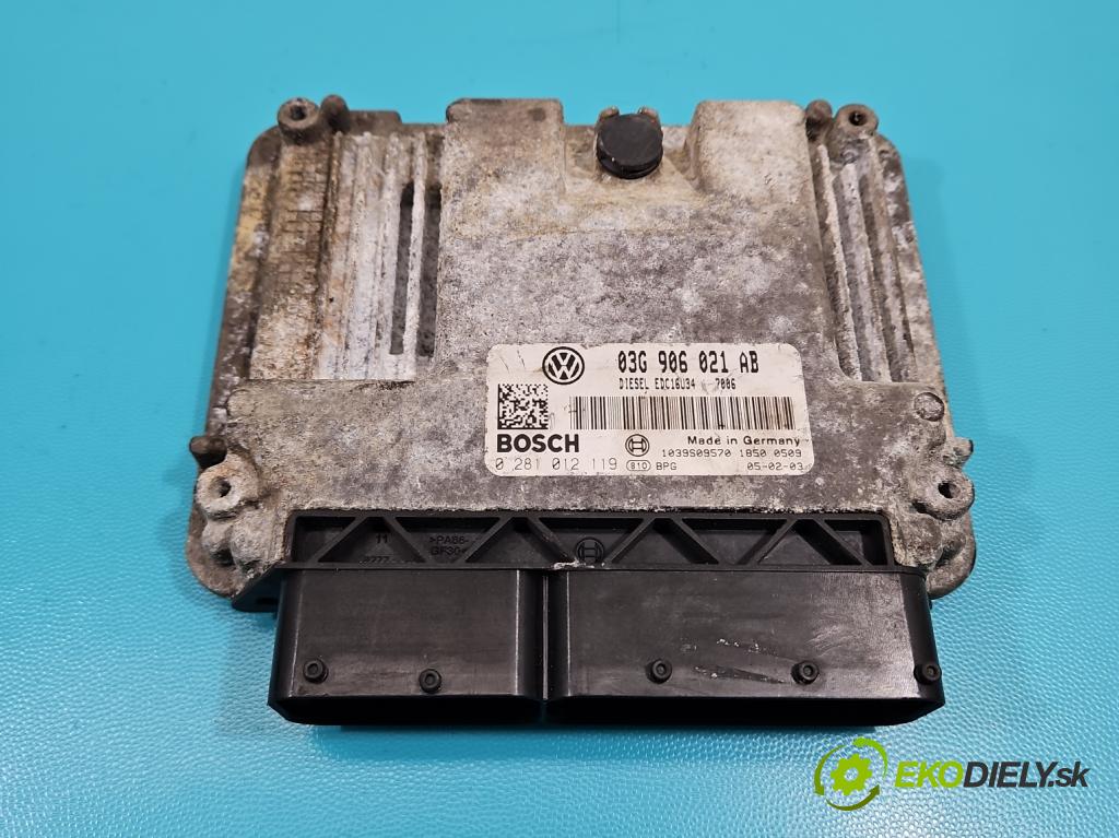 Vw Passat B6 2005-2010 2.0 TDI 140 HP manual 103 kW 1968 cm3 4- riadiaca jednotka motora 03G906021AB
